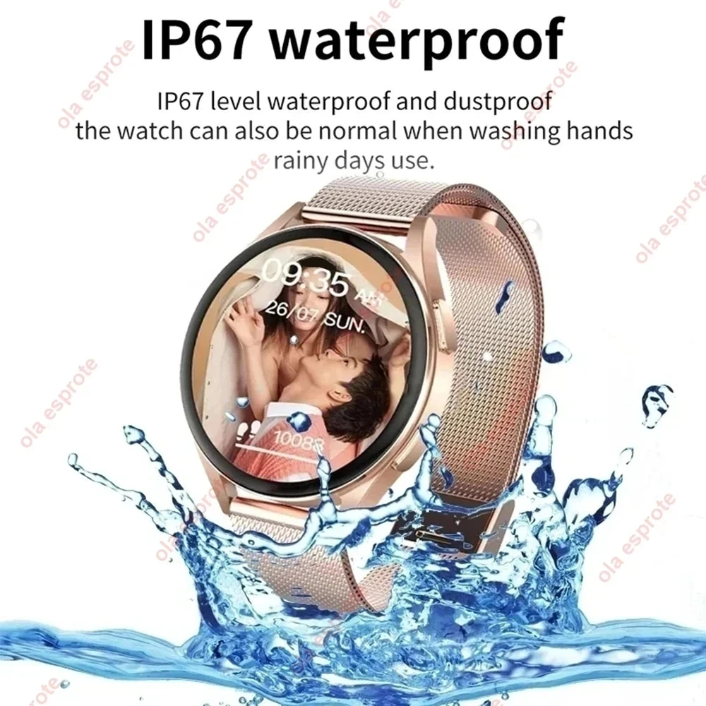 bluetooth appel montre intelligente pro 1.39 pouces cadrans personnalisés musique sport hommes femmes montre 6 moniteur de santé smartwatch pour android ios