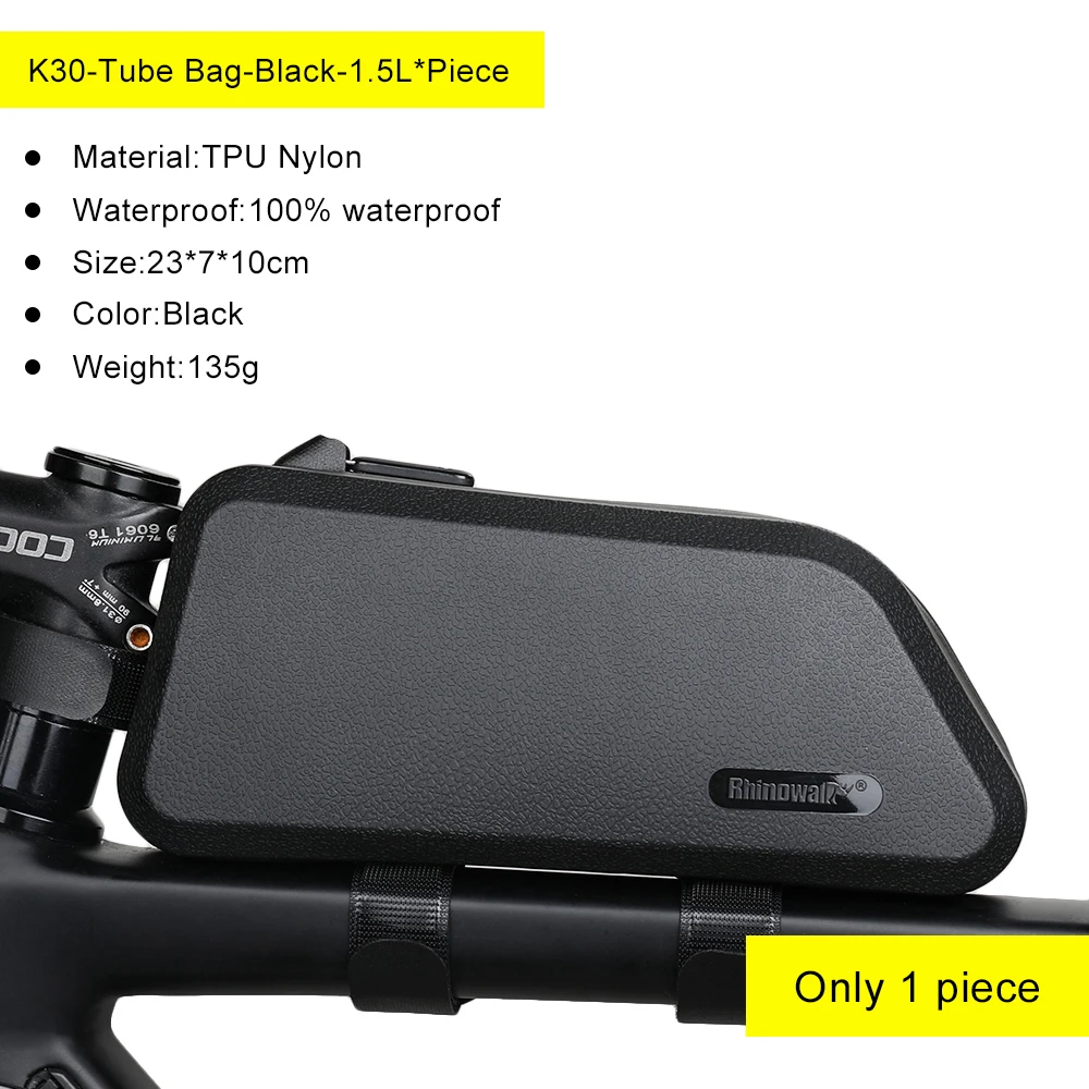 Rhinowalk Bike Bag Set 12L Or 1 Pc Bag Bike Saddle Bag Waterproof Cycling Handlebar Bag MTB Road Bike Top Tube Front Frame Bag 9