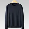 8XL 7XL 6XL 2023 New Fall Winter High End Cashmere Sweater Men Long Sleeve O-Neck Mens Pullover Sweaters Keep Warm Pull Homme 5
