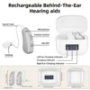 Rechargeable Hearing Aids Adults Invisible Digital Ear Amplifiers Volume Control for Hearing Loss 4