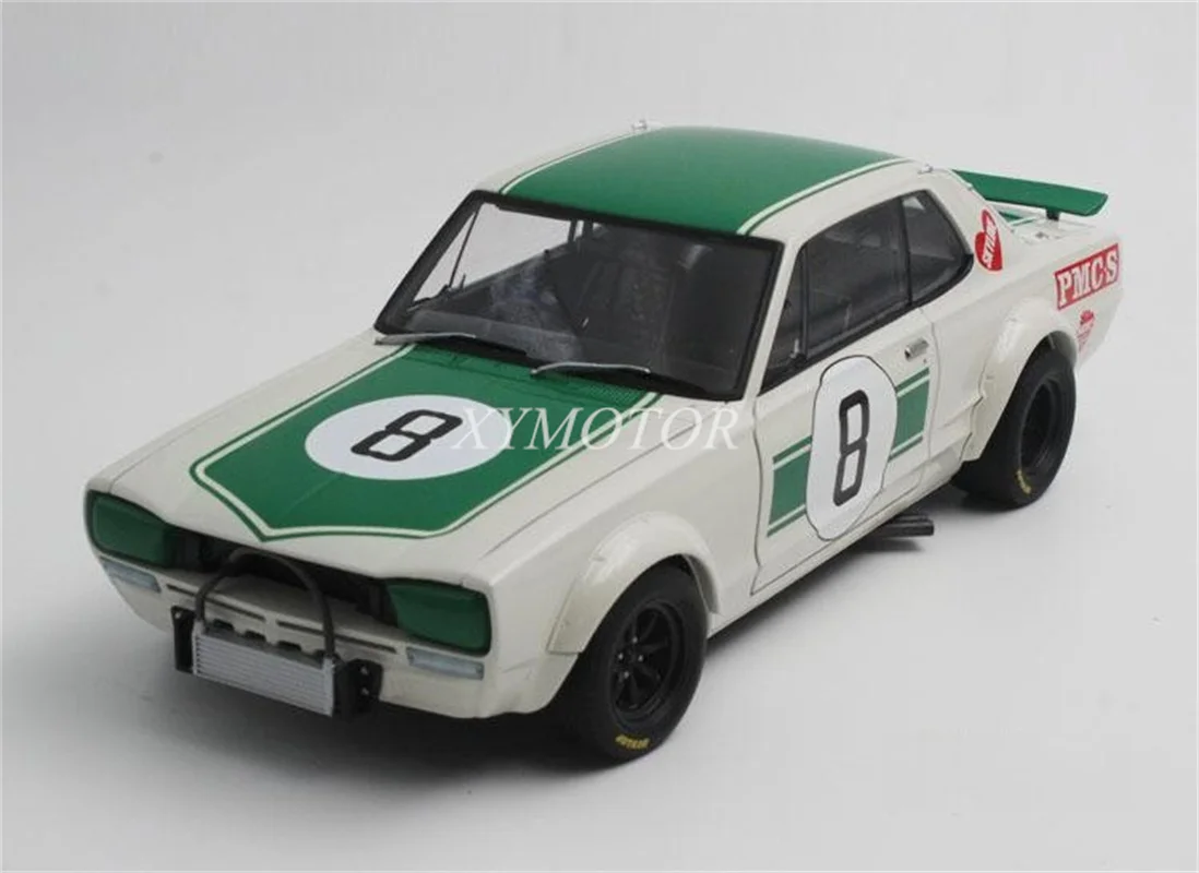 

AUTOart 1/18 для Nissan skyline GT-R RACING 1971, литые модели автомобилей, игрушки, подарки, зеленые, хобби, демонстрационные украшения, коллекция