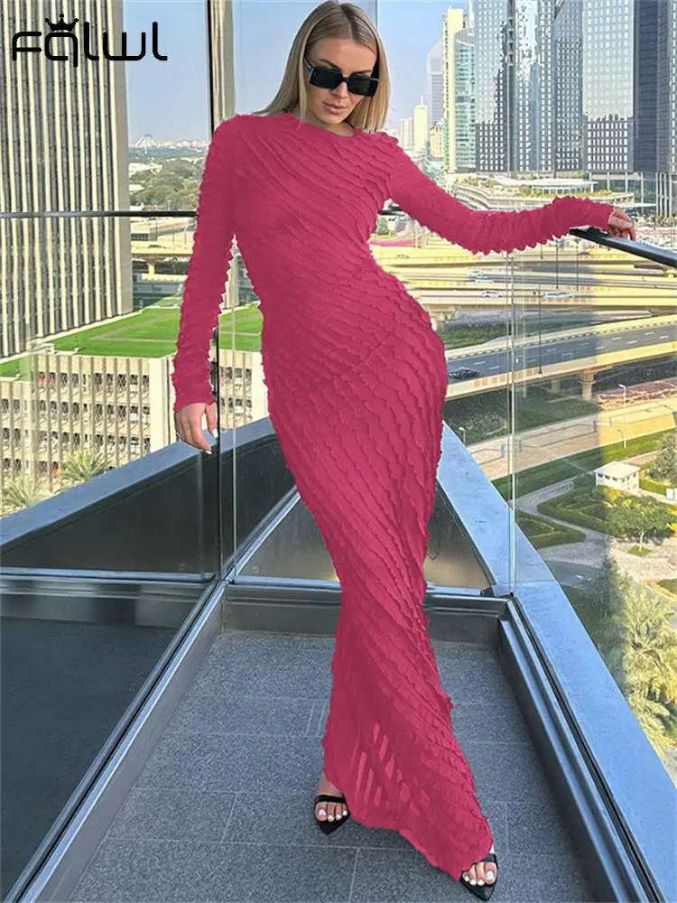 

Habbris Fall Sexy Black Bodycon Long Dress Sexy Party Clothing For Woman 2023 Rosered O Neck Elegantl Maxi Dress Booty Dress