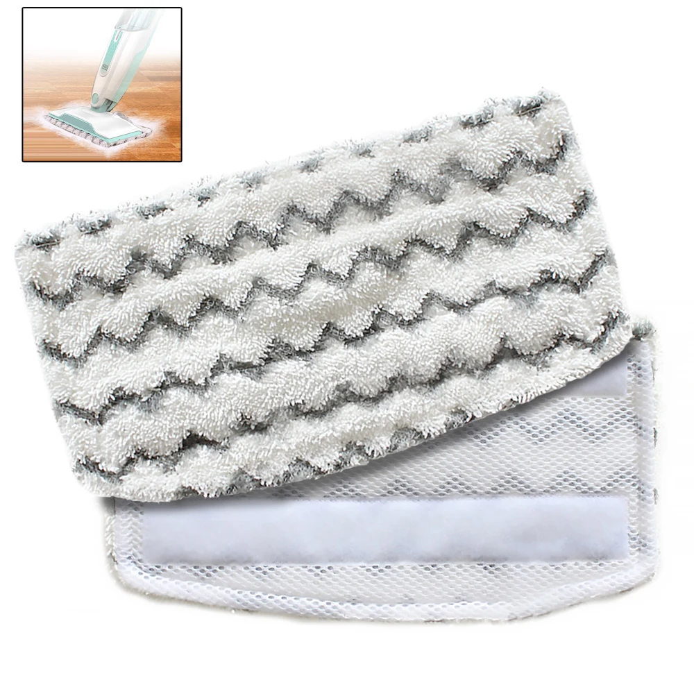 4pcs Microfiber Washabl Replacement Pads Accessory for Shark Steam Mop S1000 S1000C S1000WM S10001C S1000A Dirt Grip Pads
