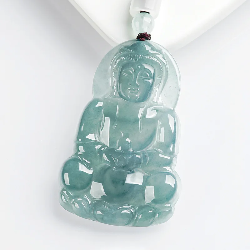 Burmese Jade Buddha Guanyin Pendant Luxury Pendants Necklaces - Main Image