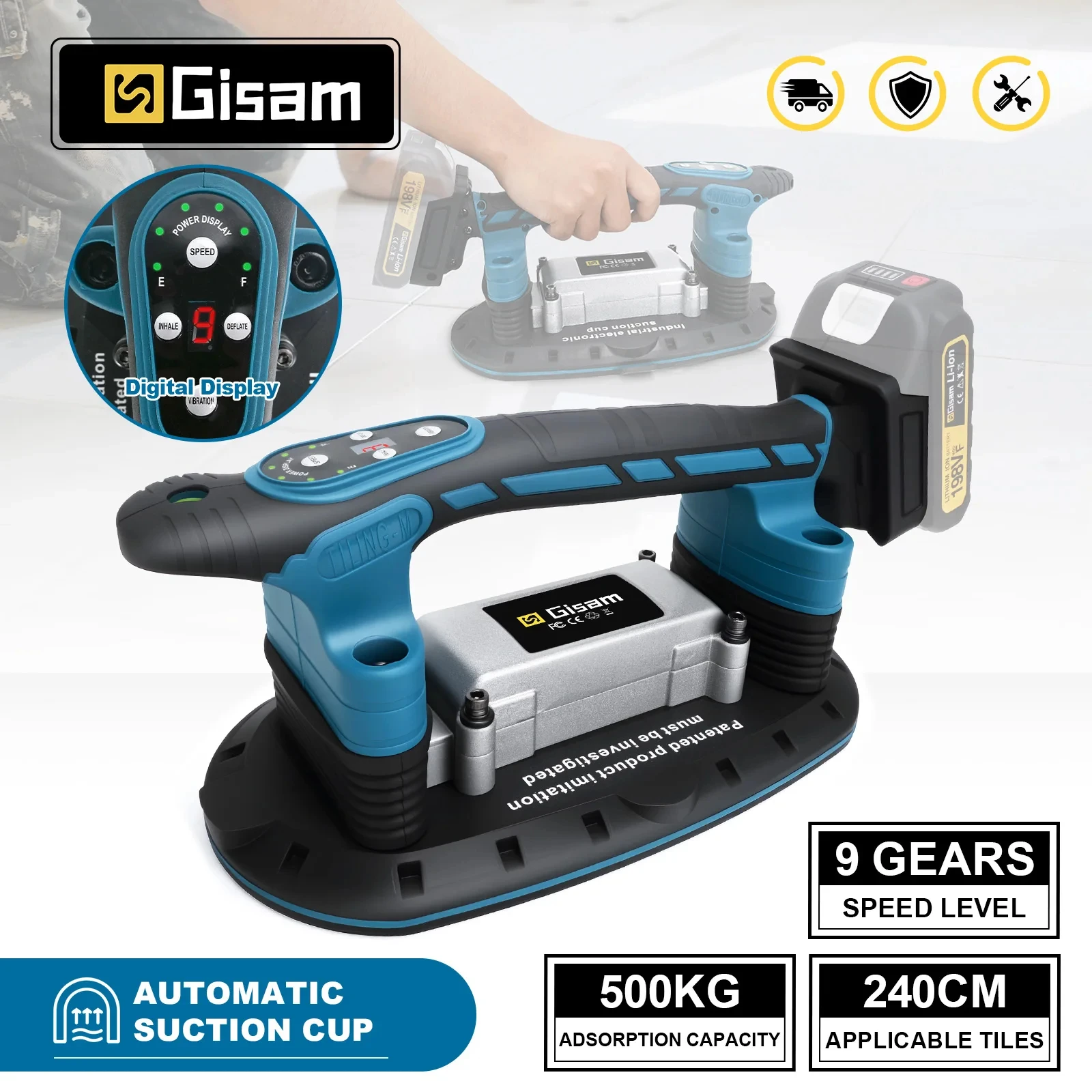 Gisam 500KG Urządzenie do układania płytek z Polski za $73.79 / ~282zł