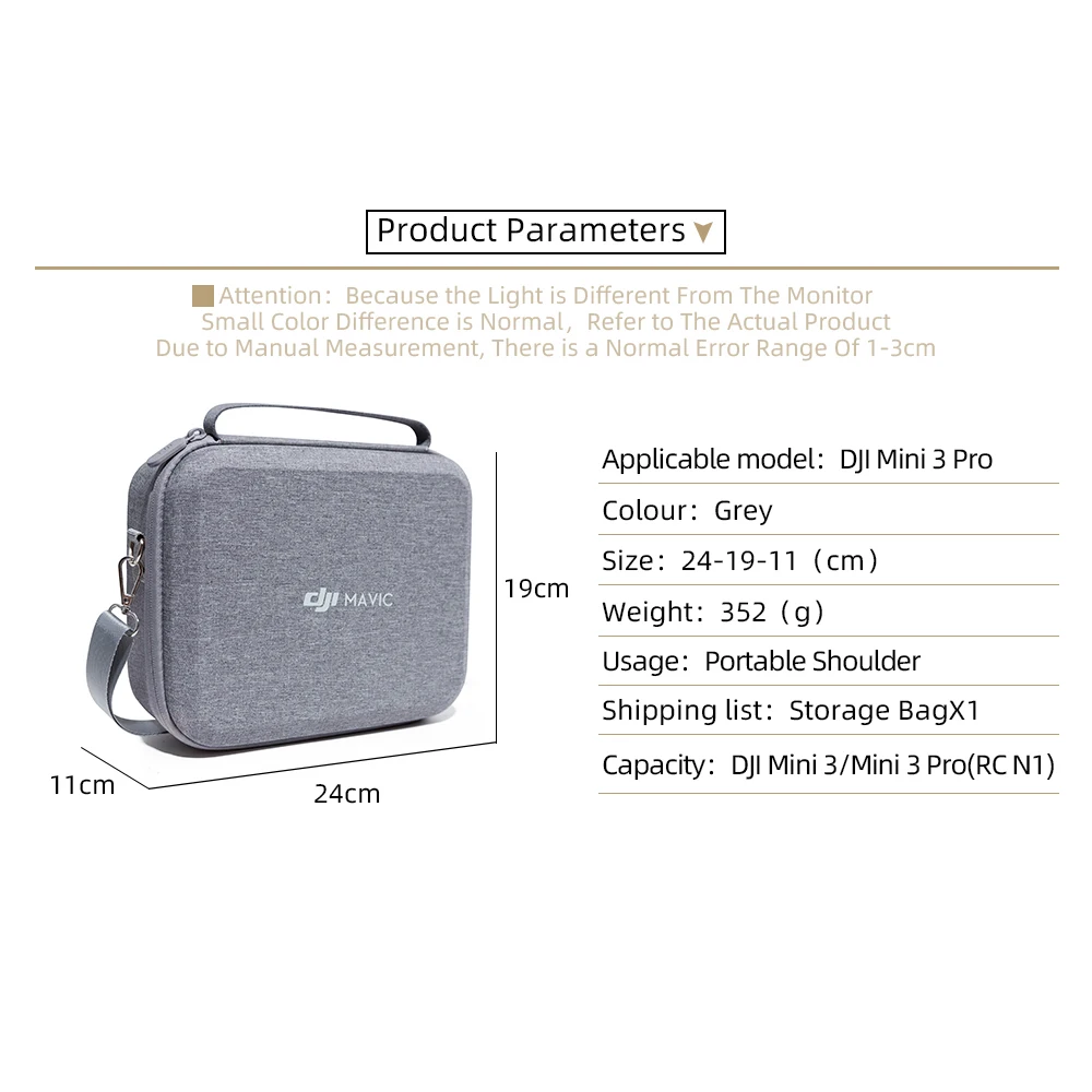 Dji Mini 3 Pro Storage Bag Case For Drone Accessories
