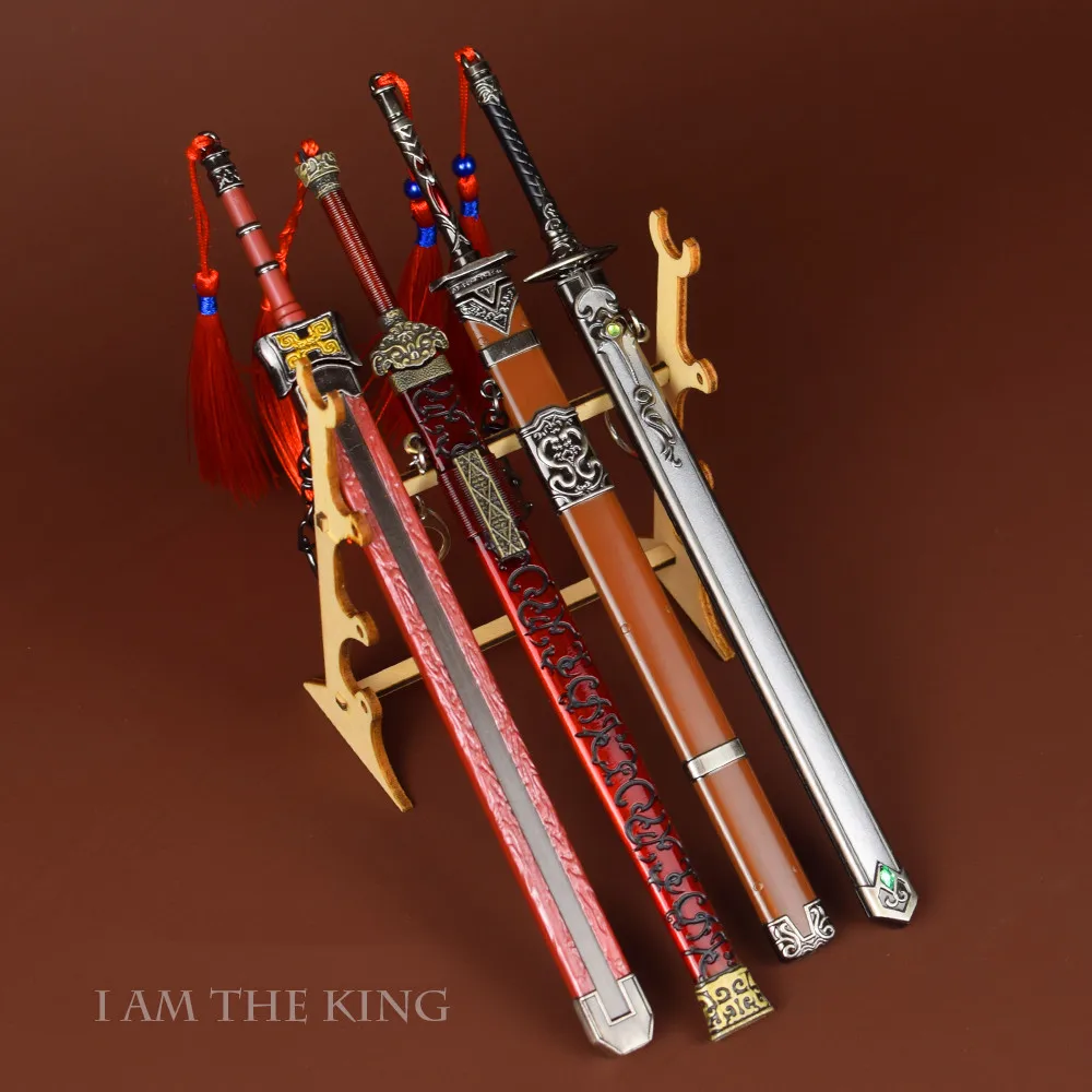 22cm Metal Letter Opener Sword China Ancient Emperor Swords With Holder Boy Sword Weapon Toy Sword Collection Cosplay sword children swords man plastic toys model weapons weapon category unisex boy 2021