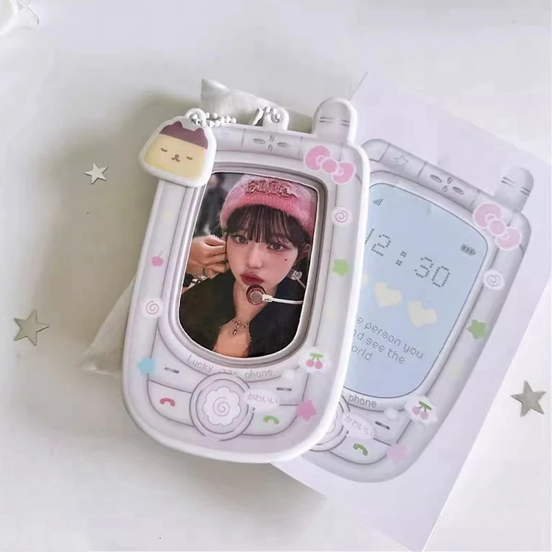 3 inch Photo Card Holder Kpop Idol Photocard Holder ID Card Student Card Holder Protecter School Stationery Bag Pendant 6