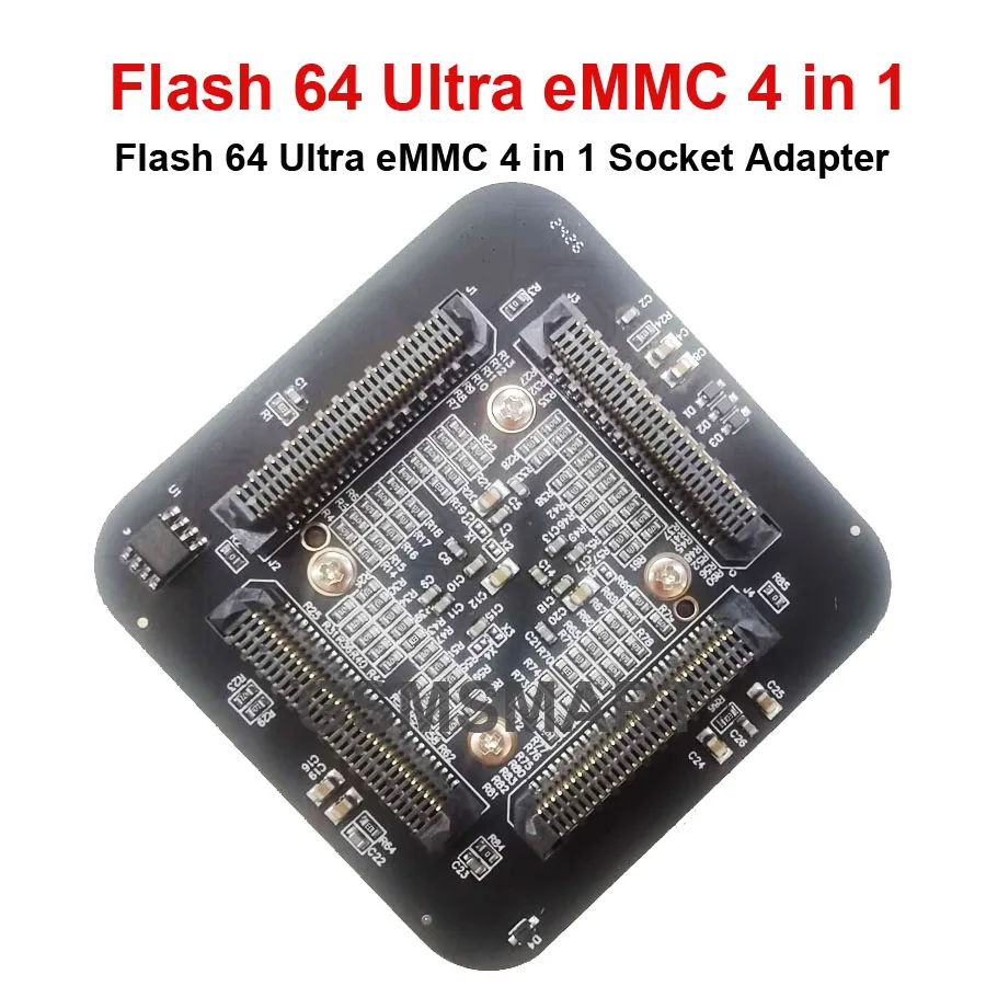 100% 오리지널 F64 플래시 64 울트라 eMMC 4 in1 BGA 소켓 어댑터