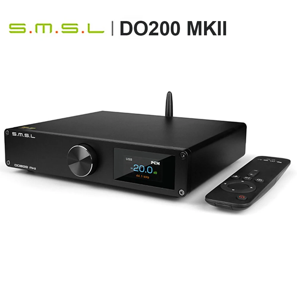 

SMSL DO200 MKII ES9068AS*2 Audio DAC XMOS XU316 Bluetooth 5.1 CD Decoder MQA Full Decoding OPA1612*5 DSD512 768KHZ 32Bit OP AMP