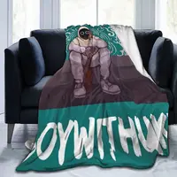 Throw Blanket BoyWithUke Song Micro Fleece Blanket Four Sizes Cartoon Comfortable For Camping AntiPilling Blanket 1