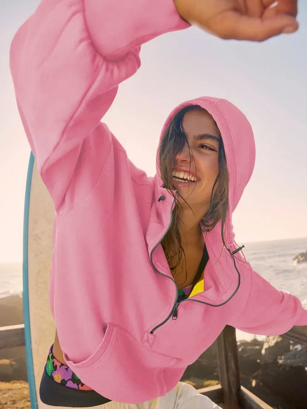 al yoga women's leggings Hooded Sweatshirt Sport Hoodie Zipper Drawstring Long Sleeve Top Jacket