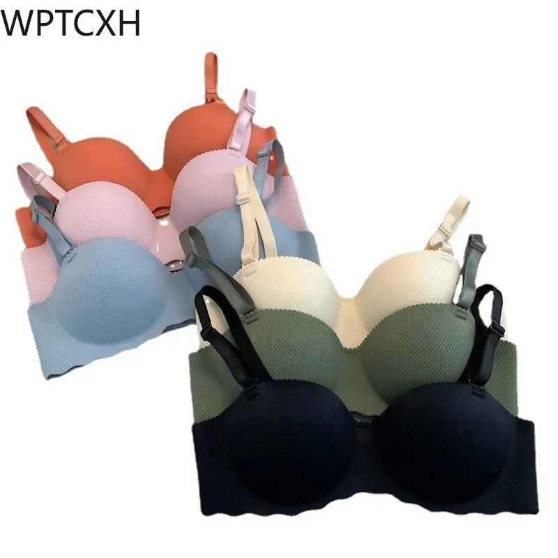 

Seamless Wireless Cheap Women Bra Ladies Lingerie Convertible Straps Bra Young Girls One-piece Underwear Comfortable Brassiere