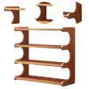 Desktop Shelf 4 Layer Home Decor Sundries Display Shelf Makeup Shelf Organizer Wooden Storage Rack for Dresser Dorm Bedroom 5