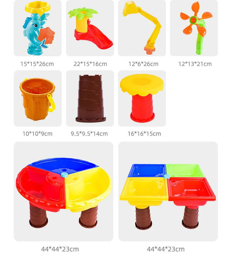 Jouet De Plage,Table De Plage Pour Enfants,ensemble De Jouets De Jeu De
