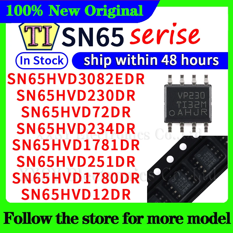 SN65HVD3082EDR SN65HVD230DR SN65HVD72DR SN65HVD234DR SN65HVD1781DR SN65HVD251DR SN65HVD1780DR SN65HVD12DR 48 Hours ship