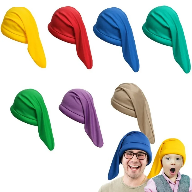 7color Toddler Dwarf Hat for Kid Christmas Elf Costume Fairy Tale Dwarfs Cosplay for Halloween Carnival Party Kids Accessories 2