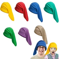 7color Toddler Dwarf Hat for Kid Christmas Elf Costume Fairy Tale Dwarfs Cosplay for Halloween Carnival Party Kids Accessories 2