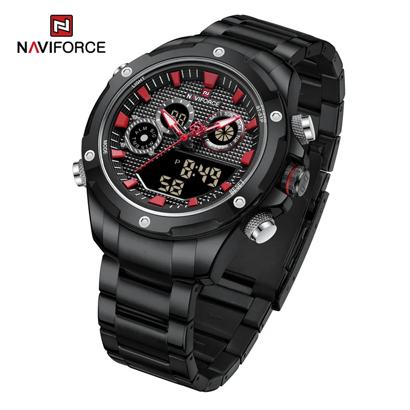 NAVIFORCE Fashion Watches Mens Luminous Digital Day and Date Display Naviforce fashion watches mens luminous digital day and date display