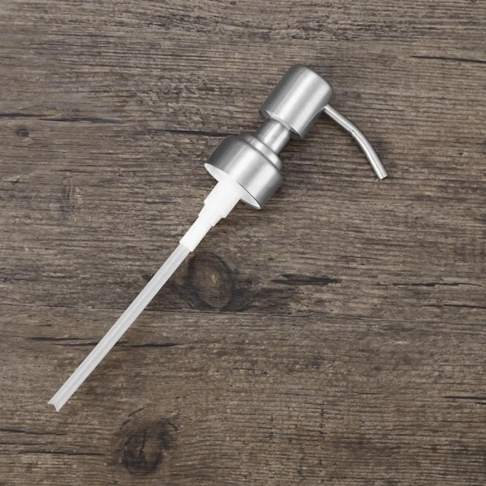 

Reusable Lotion Bottle Pump Stainless Steel Retro Design Pump Heads Liquid Soap Dispenser Lids for Mason Jars for Home