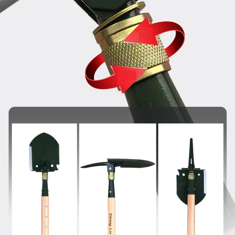 Changlin 308A Folding Shovel Garden Tool Survival Military Tactical Multifunctional Portable Outdoor Engineer Vehicle-mounted 3