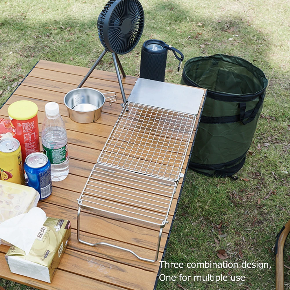 Stove Stand Rack Stainless Steel Camping Stove Stand Portable Camping