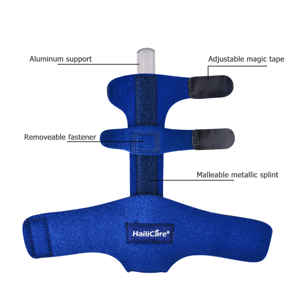 Finger splint brace adjustable support stabilizer straightening broken fingers built-in aluminum alloy fix arthritis pain relief