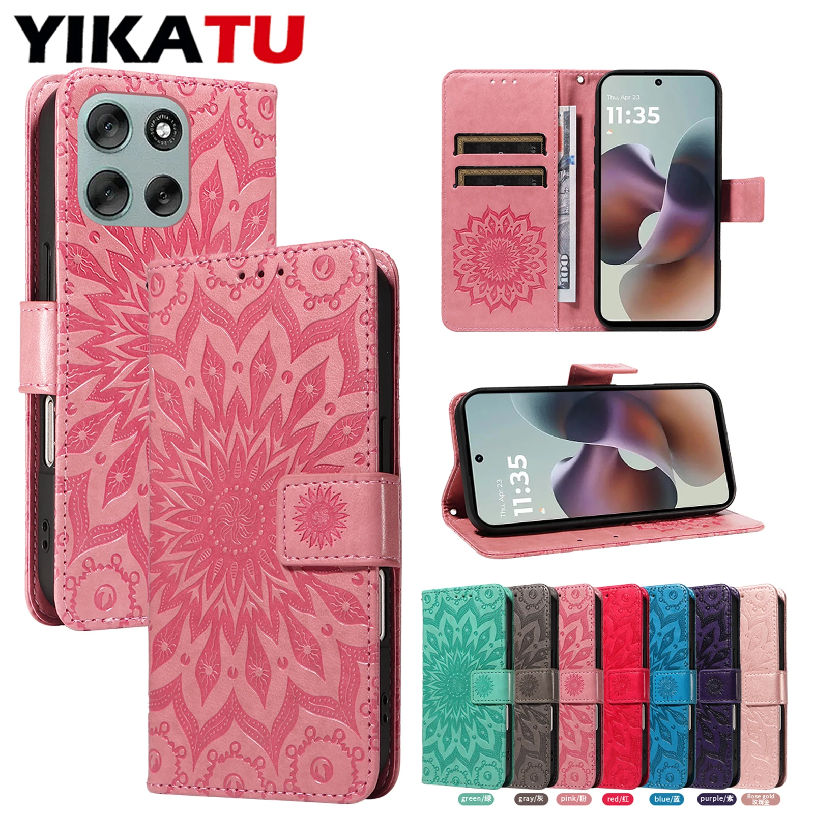 Leather Wallet Case with Advanced Protection and Storage Features
