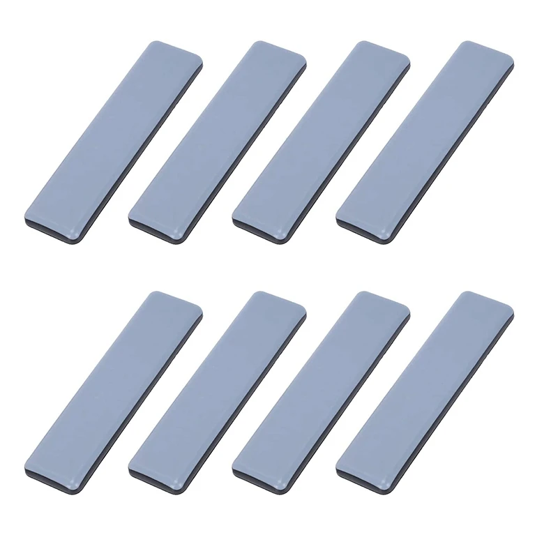 

ABHU 8Pc Furniture Glides Rectangle Furniture Sliders 25Mm X 100Mm Self Adhesive Furniture Moving Sliders For Floor Protector