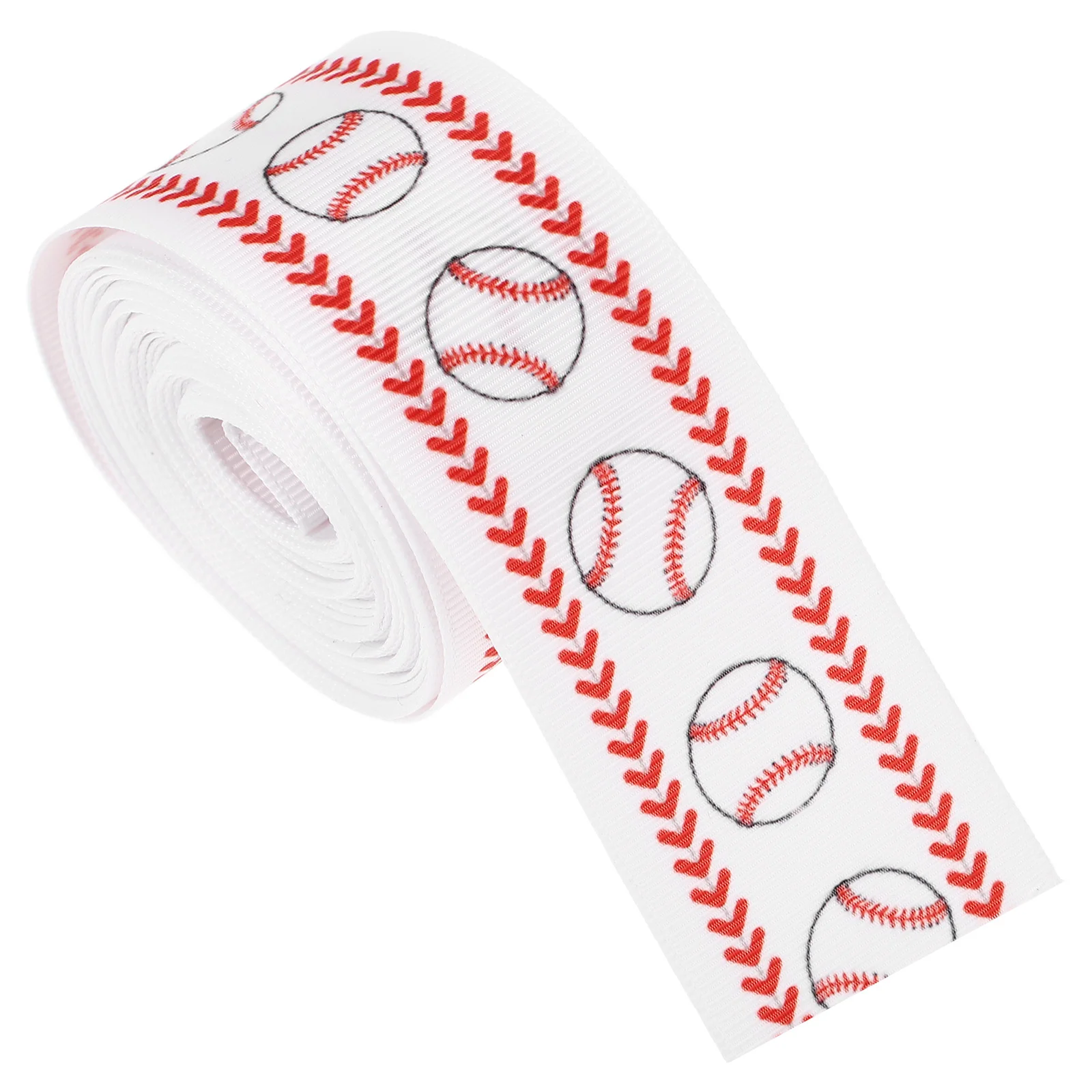 볼 헤드어드레스 웨빙 선물 리본, 야구 크리에이티브 헤드기어 원단, 우아한 리본