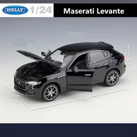 WELLY 1:24 Maserati Levante SUV Alloy Car Model Diecasts Metal Vehicles Car Model High Simulation Collection Childrens Toy Gifts 2