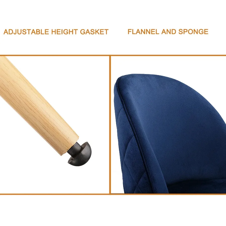 Living Room Chairs Velvet Chairs Side Chairs Modern Style Upholstered Armchairs for Leisure Restaurant Makeup Set of 2 5