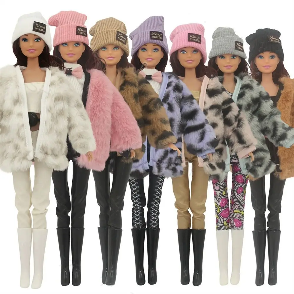 Soft Warm Doll Clothes Doll Accessories Casual Outfit Trousers Doll Plush Coat Plush Jacket 30cm Doll Winter Coat Children Gift soft warm doll clothes doll accessories casual outfit trousers doll plush coat plush jacket 30cm doll winter coat children gift