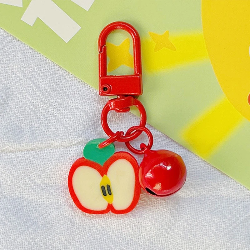 5/10 stücke Obst Schlüsselbund Anhänger Rucksack Dekoration Telefon Kette Schlüssel Schnalle Diy Schmuck Machen Schlüssel Ring Tasche Zubehör Nette Verschluss – Detail 6