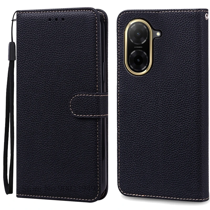 Dual Size Flip Leather Wallet Phone Case - Premium Book Cover Coque s Etui