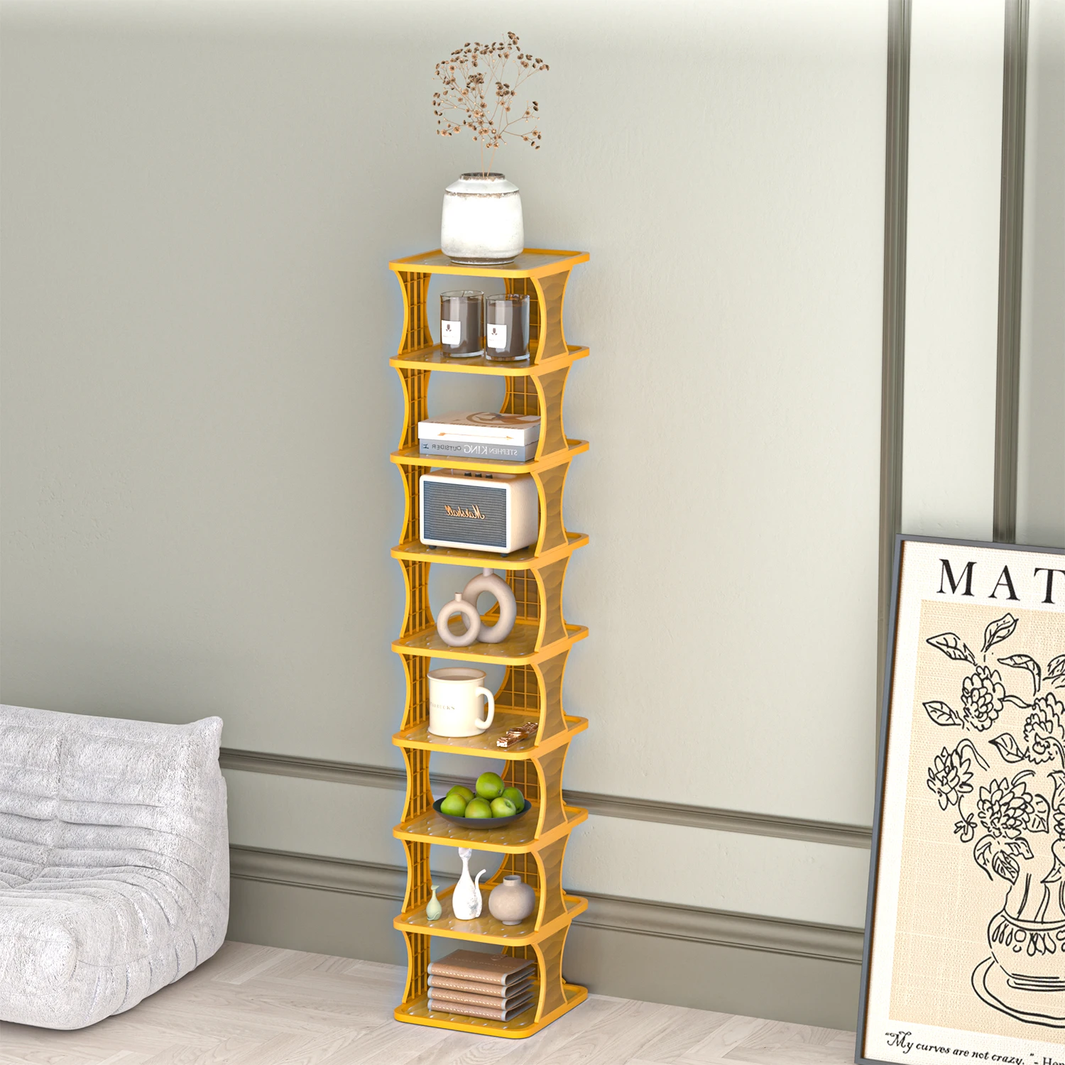 9-Tier Vertical Shoe Rack 2