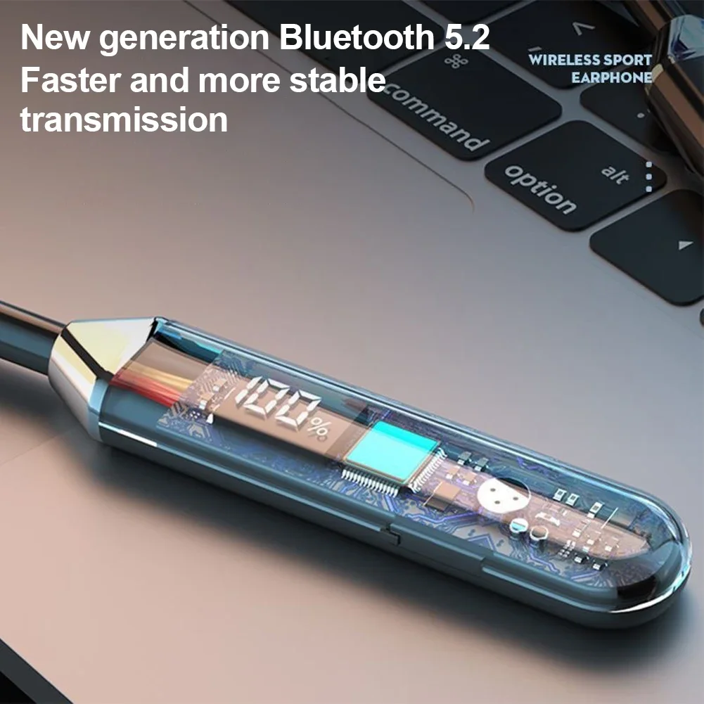 Bluetooth Headphones With Noise Reduction And Digital Display_voghion.com