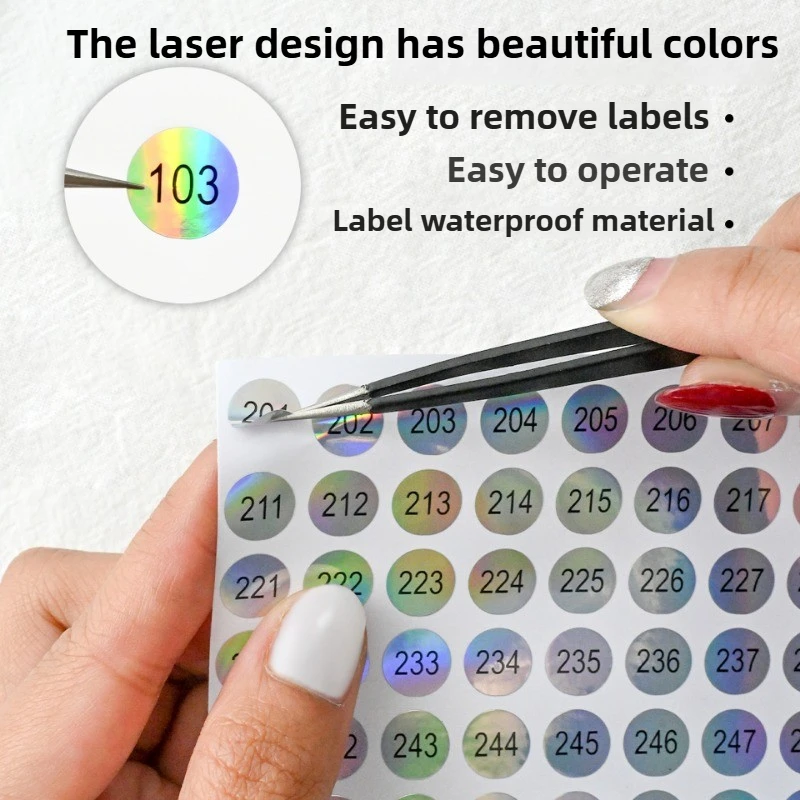 Nail Polish Number Sticker Label Color Gel  Bottle Lipstick Nails Tips Display Mark Numbering Manicure Tool Varnish Glue 3