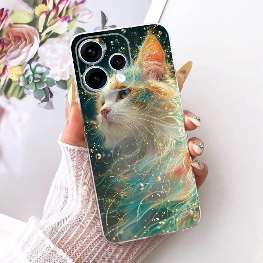 Colorful Flowers Painted Soft Slim Phone Case