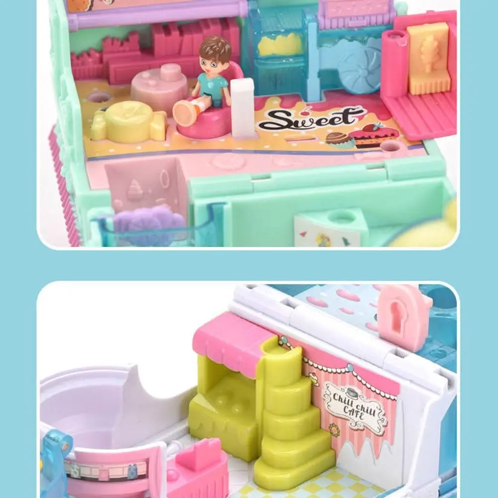 Creative Simulation Play House Toys Expandable Interactive Miniature Villa Model Toy with Lighting and Music 3D
