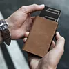 YATBEST Men's RFID Anti-Theft Three Fold Wallet Ultra-Thin with Zipper Coin Pocket Credit Card Clip Brush Anti-Magnetic Card Bag 1