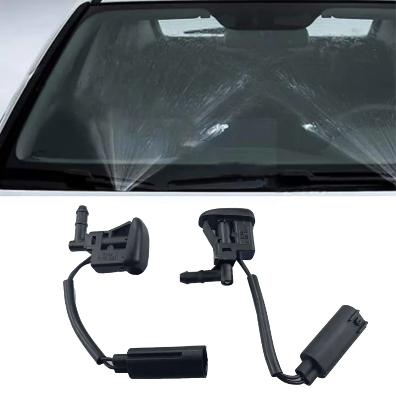 

Upgraded Windshield Washer Nozzles 61667056731 Left Side Heated Wiper Jet Replacement Jet used for 3Series E46