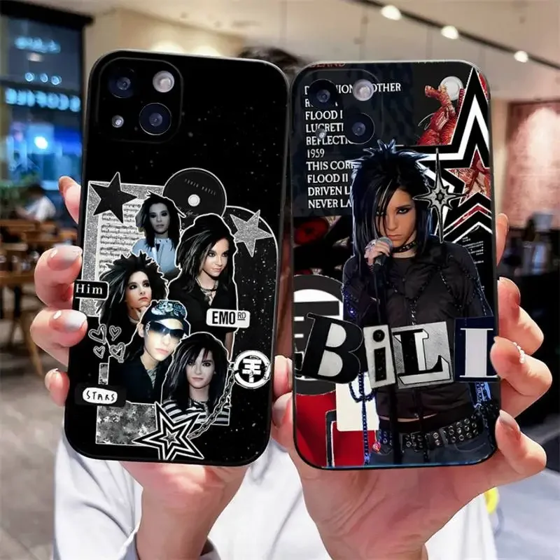 Custodia Per Telefono Cool Bill Kaulitz Per Iphone 15,14,13,12,11 Plus,Pro,Max,Xr,Xs,X,7,8 Plus,Se,Mini Silicone Soft
