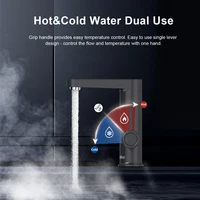Briwellna chauffe-eau électrique robinet d'eau chaude 2 en 1 robinet de lavabo Geyser sans réservoir 220V robinet de chauffe-eau instantané pour la maison 3