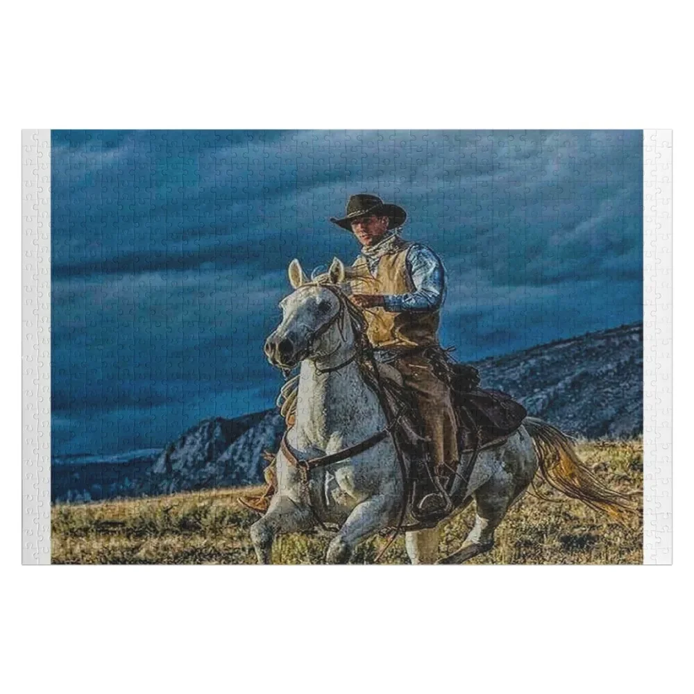 

fwc 5205 old west wild cowboy Jigsaw Puzzle Customized Picture Custom Gift For Children Wood Adults Puzzle
