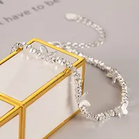 VENTFILLE – Bracelet papillon en argent Sterling 925 pour filles, chaîne de perles, Design d'insecte, mode, bijoux polyvalents, cadeau, livraison directe 3