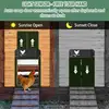 Automatic Chicken Coop Door Opener Upgrade ABS House Gate Sense Control Waterproof Pet Flap Accessories Battery Powered 4