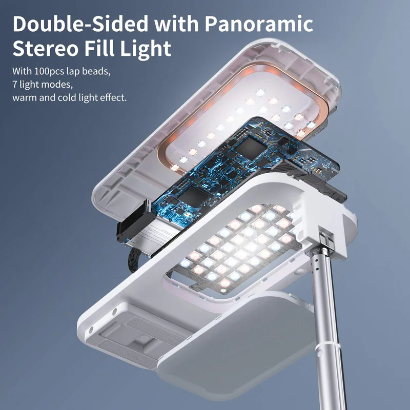 Phone Holder LED Lampe Selfie Fill Light Support Portable Pour Stand Bluetooth Remote Shooting For Live Short Video Stream Kit device holder