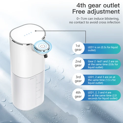 Xiaomi-자동 거품 비누 디스펜서, 400ml, 욕실 스마트 세척 핸드 머신, USB 충전, 2 인 1 데스크탑 및 벽걸이 3