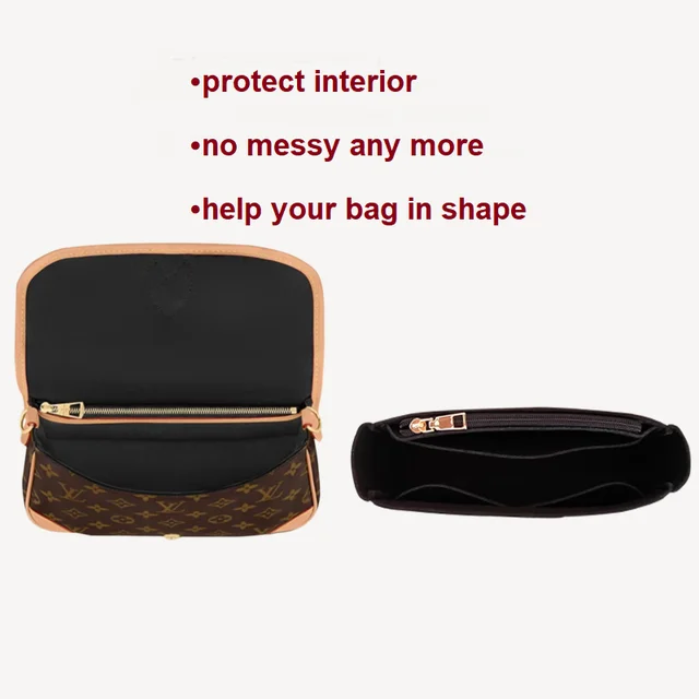 Pefect Fit High Qualitynew Material Soft Original Vevelt Bag Organizer  Inserts For Diane Bag Brown Color - Shoulder Bags - AliExpress